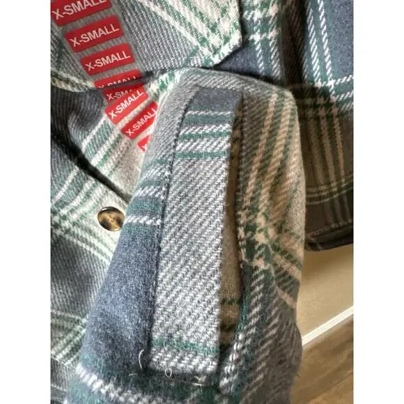 Member's Mark Women's Shacket, Light Blue Plaid, Size XSmall - Picture 7 of 14